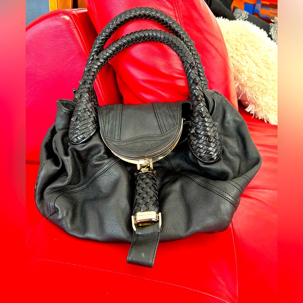 Fendi black leather bag in great condition